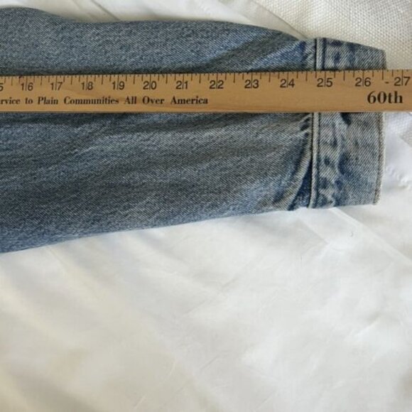 VTG 1980's Levi's 71506 0216 Blue Denim Jean Trucker Jacket Mens 50L Made In USA - Picture 9 of 10